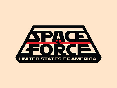 The Final Frontyranny badge flat illustration insignia logo retro rocket sci fi simple space sticker usa