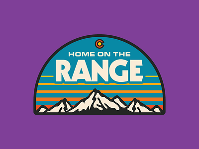Range Rover badge colorado hiking icon illustration logo mountains nature outdoors patch retro sticker