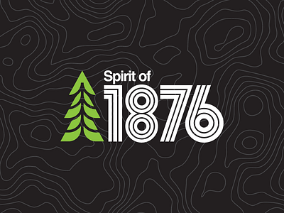 Spirit of 1876 branding colorado design icon identity illustration logo nature outdoors tree typography