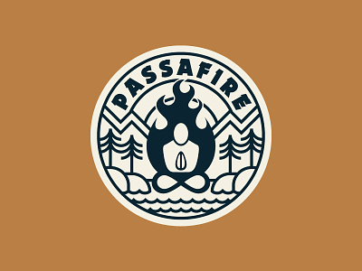 Passafire Apparel Graphic badge band branding graphic icon illustration logo merch outdoors reggae vector