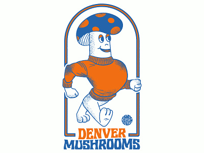 Mind-Expansion Team character design colorado denver grain texture illustration magic mascot mushrooms parody psychedelic typography vintage