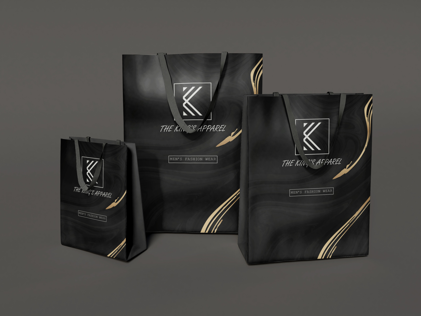 Shopping bag for THE KINGS APPAREL by Naziur Rahman Khan on Dribbble