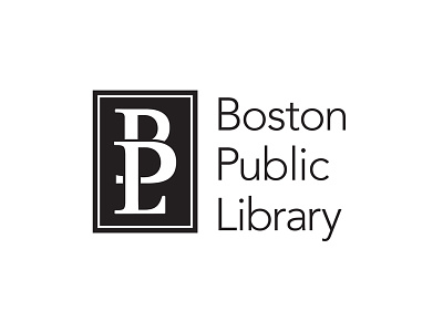 Boston Public Library boston design identity library logo