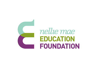 Nellie Mae Education Foundation design education foundation identity logo nellie mae