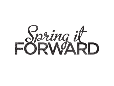 Spring It Forward - logo design logo typography