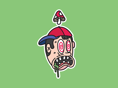 Ness Shroomin' design earthbound vector