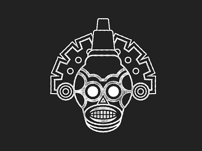 Screaming Aztec Death Whistle aztec death death whistle design graphic design illustration mexican vector