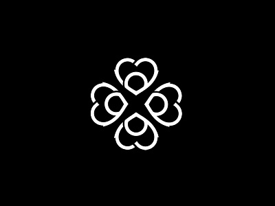 Four Leaves Clover Logo branding design graphic design logo