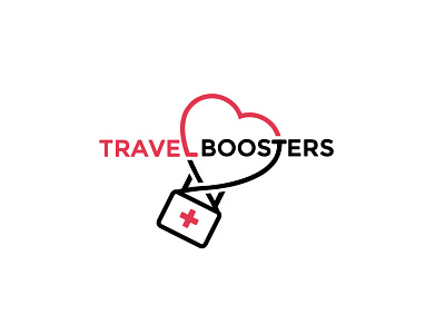 Travel Booster Logo branding design graphic design illustration logo vector