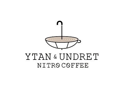 Ytan & Undret Coffee Logo Concept branding design graphic design illustration logo