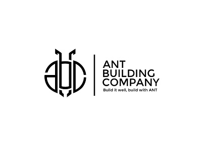 Ant Building Company Logo Concept branding design graphic design illustration logo typography