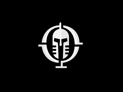 Gladiator Podcast Logo Concept branding design graphic design illustration logo vector