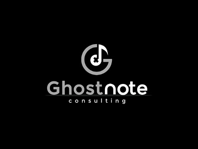 Ghostnote with G Letter on Logo branding design graphic design illustration logo typography vector
