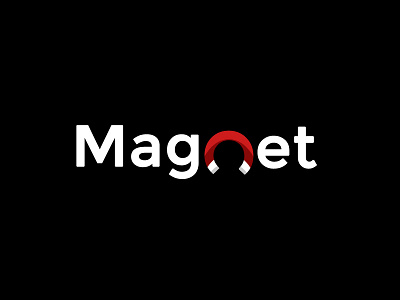 Magnet Manufacture Logo Concept branding design graphic design illustration logo typography vector
