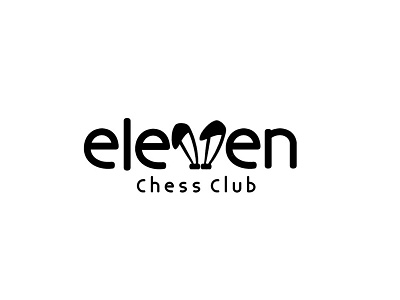 Eleven Chess Club Logo branding design graphic design illustration logo typography vector