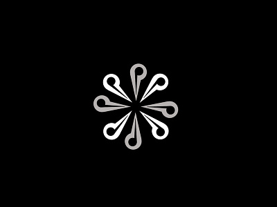 Flower Location Logo Concept branding design graphic design illustration logo typography ui ux vector