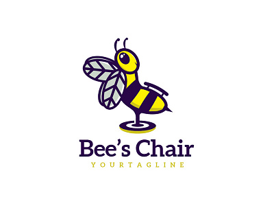 Bumble Bee's Chair Logo Concept branding design graphic design illustration logo