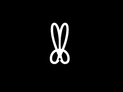 Scissor Bunny Logo Concept