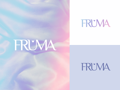 Fruma aesthetic branding design fashion logo pastel typography