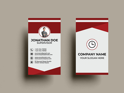 Business card design concept