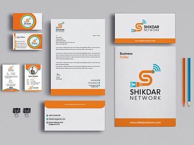 Stationery Design For Shikdar Network.