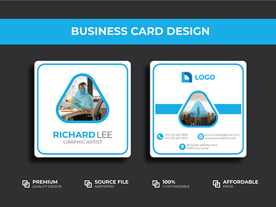 Die Cut Business Card.