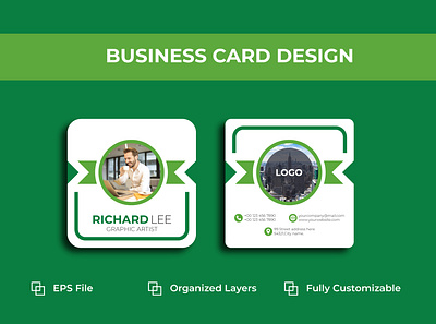 Die Cut Business Card. branding business corporate corporate identity design graphic design illustration logo unique vector
