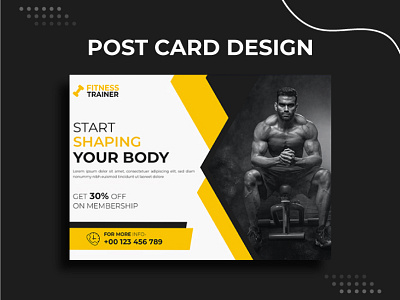 Post Card Design. advertising branding business corporate design direct mail graphic design illustration logo social media post ui unique vector