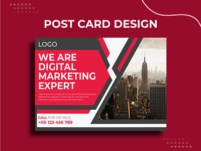 Post Card Design. branding business corporate design digital marketing graphic design illustration logo social media post unique vector