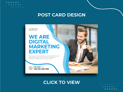 Post Card Design. branding business corporate design digital marketing graphic design logo social media post unique vector web marketing