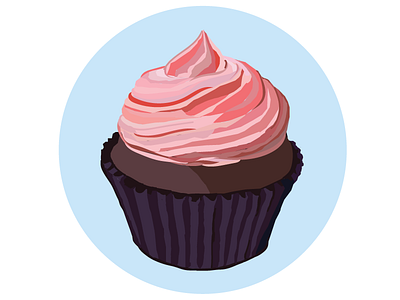 Make Life Sweeter color cupcake debut graphic graphic design happy illustration illustrator