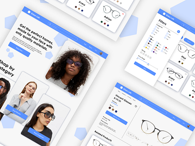 Concept for e-commerce site: Glass Lab.