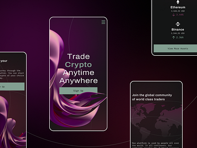 PolyCoin Mobile Website Concept
