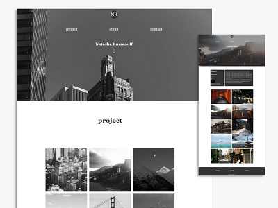 Photographer Portfolio black and white portfolio template ui ux webflow website