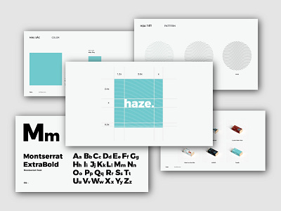 haze. brand book brand book branding design