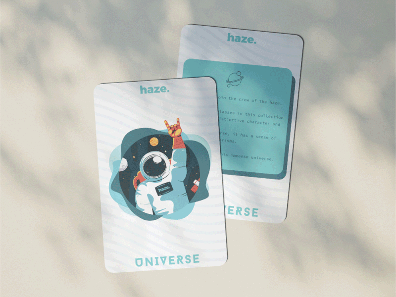 haze. card branding design