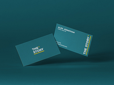 The Story name card branding design graphic design mockup name card