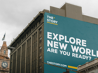 The Story billboard branding design graphic design mockup