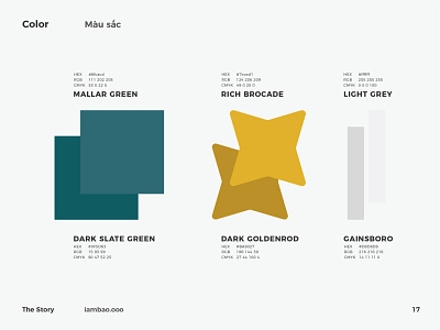 The Story color system branding color design graphic design