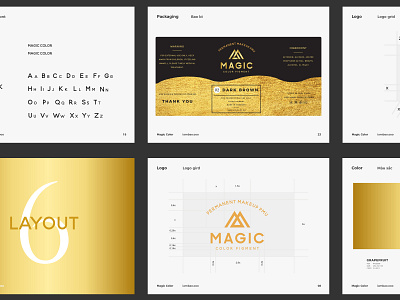 Magic Color brand book branding graphic design logo