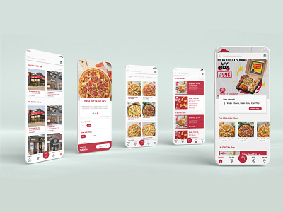 Pizza Hut - Unofficial App Redesign app design application design pizza ui ux uxui