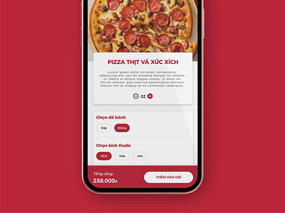 Pizza Hut - Unofficial App Redesign app design application design pizza ui ux uxui
