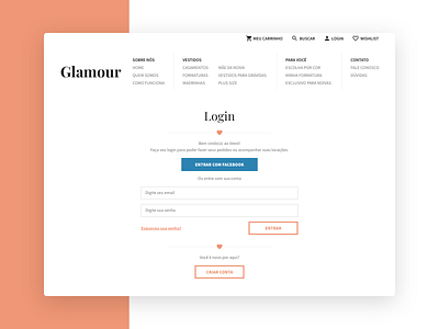 Sign Up Screen for a Fancy Clothes Website design desktop font awesome login logo minimal minimalist signup typography ui web