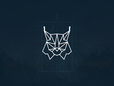 Lynx Symbol animal geometry logo lowpoly lynx mark symbol