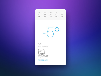 Weather App app application meteo simple ui design ux design weather