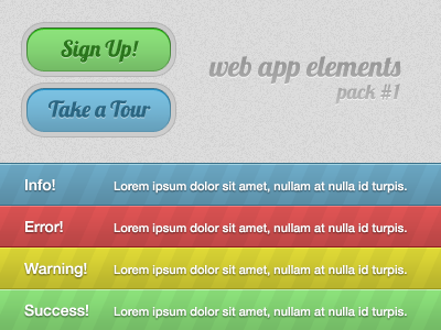 Web App Elements - Pack #1