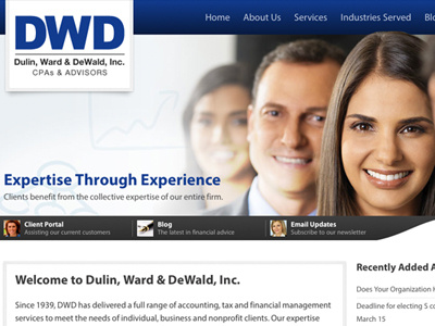 Dulin, Ward & DeWald, Inc. Website responsive web website