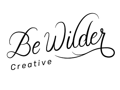 Be Wilder Creative WIP #1 bezier handlettering lettering script type typography vector wip