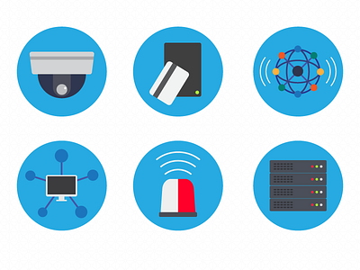 Security Website Icons iconography icons physical security website design