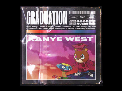Graduation Cover Concept album art album artwork album cover cover art design hip hop kanye kanye west music music art packaging typography